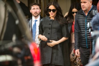 Meghan Markle leaving Mark Hotel today, NYC.
